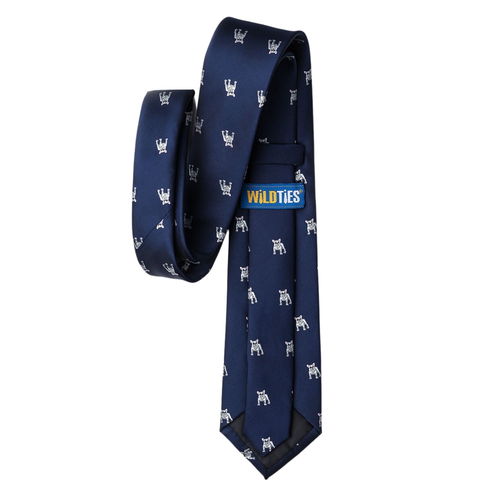French Bulldog Skinny Tie