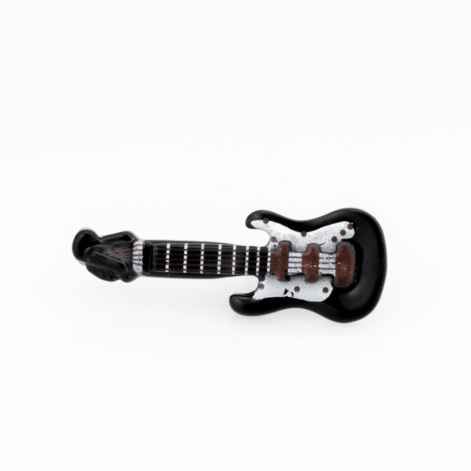 Black Electric Guitar Lapel Pin Lapel Pin Clinks 