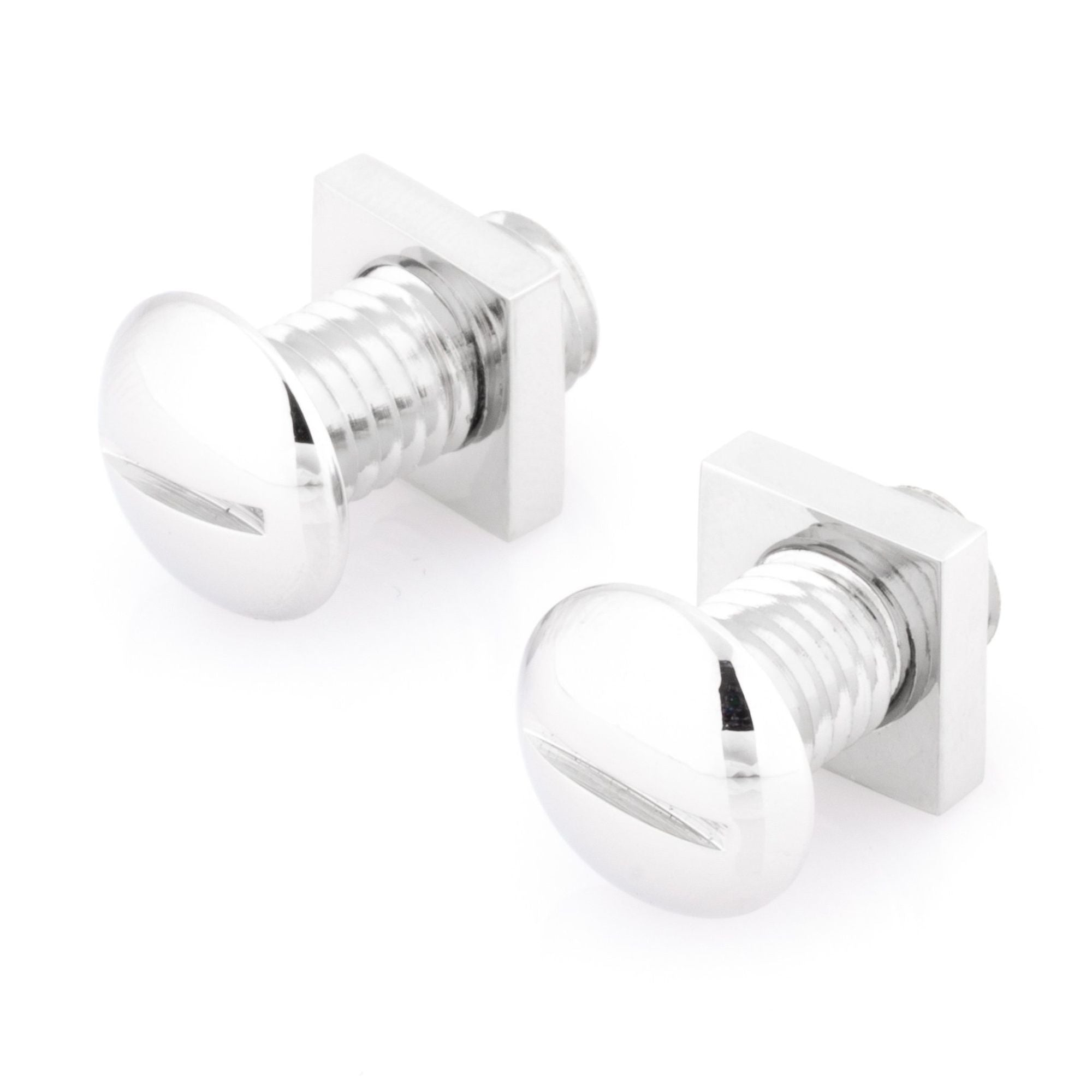 Functional Silver Nut and Bolt Cufflinks