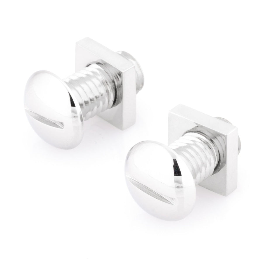 Functional Silver Nut and Bolt Cufflinks