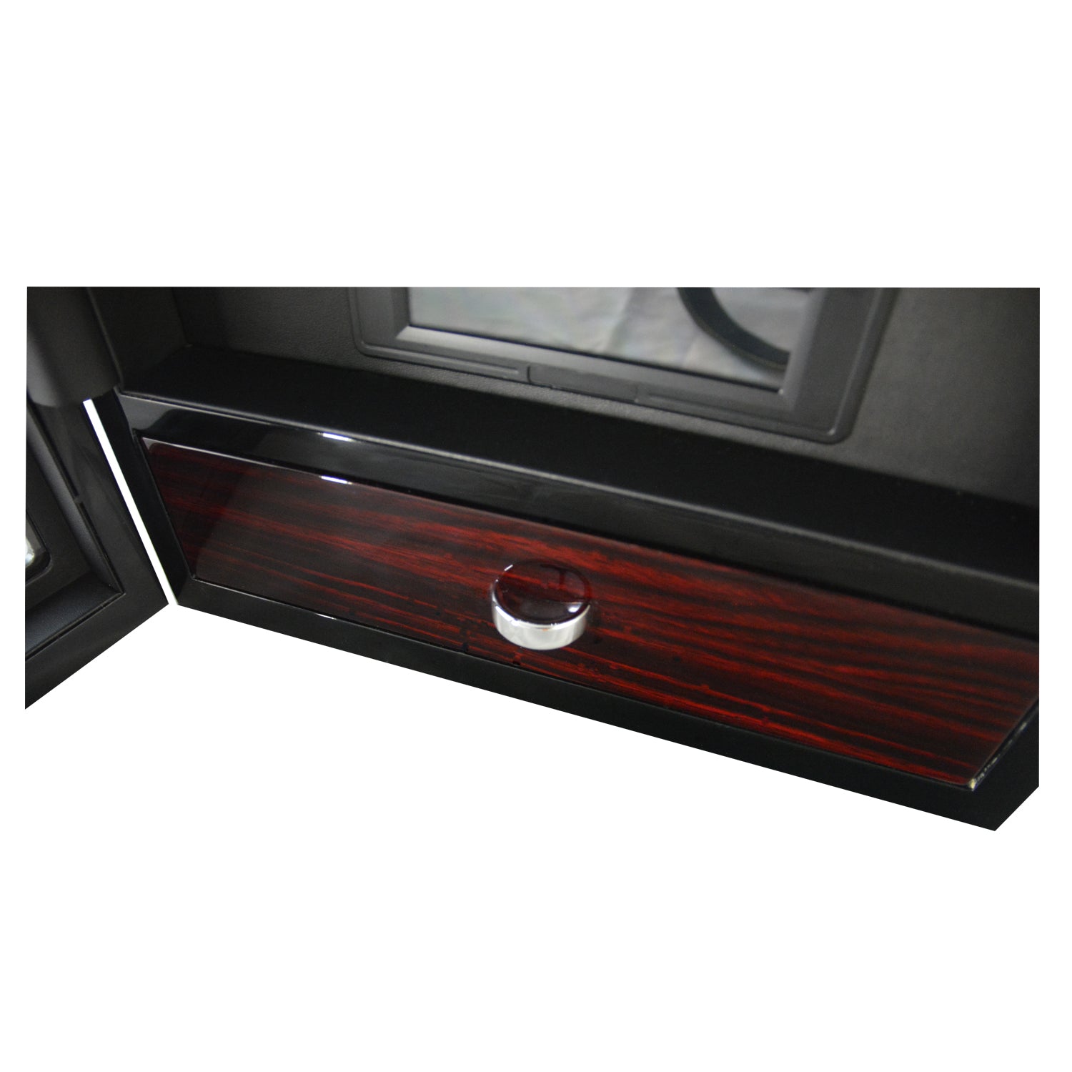 Yarra Watch Winder for 6 Watches + Drawer with Fingerprint Lock, 6 Watch Winder with Drawer, Watch Winder Boxes, Black Watch Winder, Fingerprint Lock Watch Winder, Watch Winders, nogiftbox, CW0604, Clinks Australia