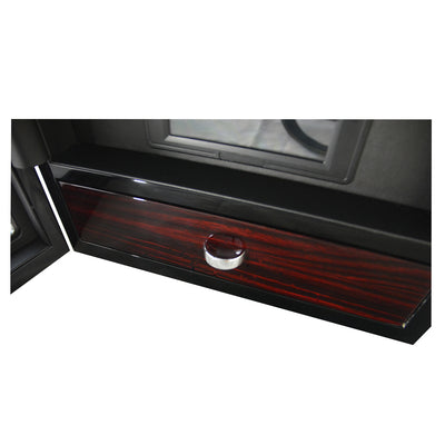 Yarra Watch Winder for 6 Watches + Drawer with Fingerprint Lock, 6 Watch Winder with Drawer, Watch Winder Boxes, Black Watch Winder, Fingerprint Lock Watch Winder, Watch Winders, nogiftbox, CW0604, Clinks Australia