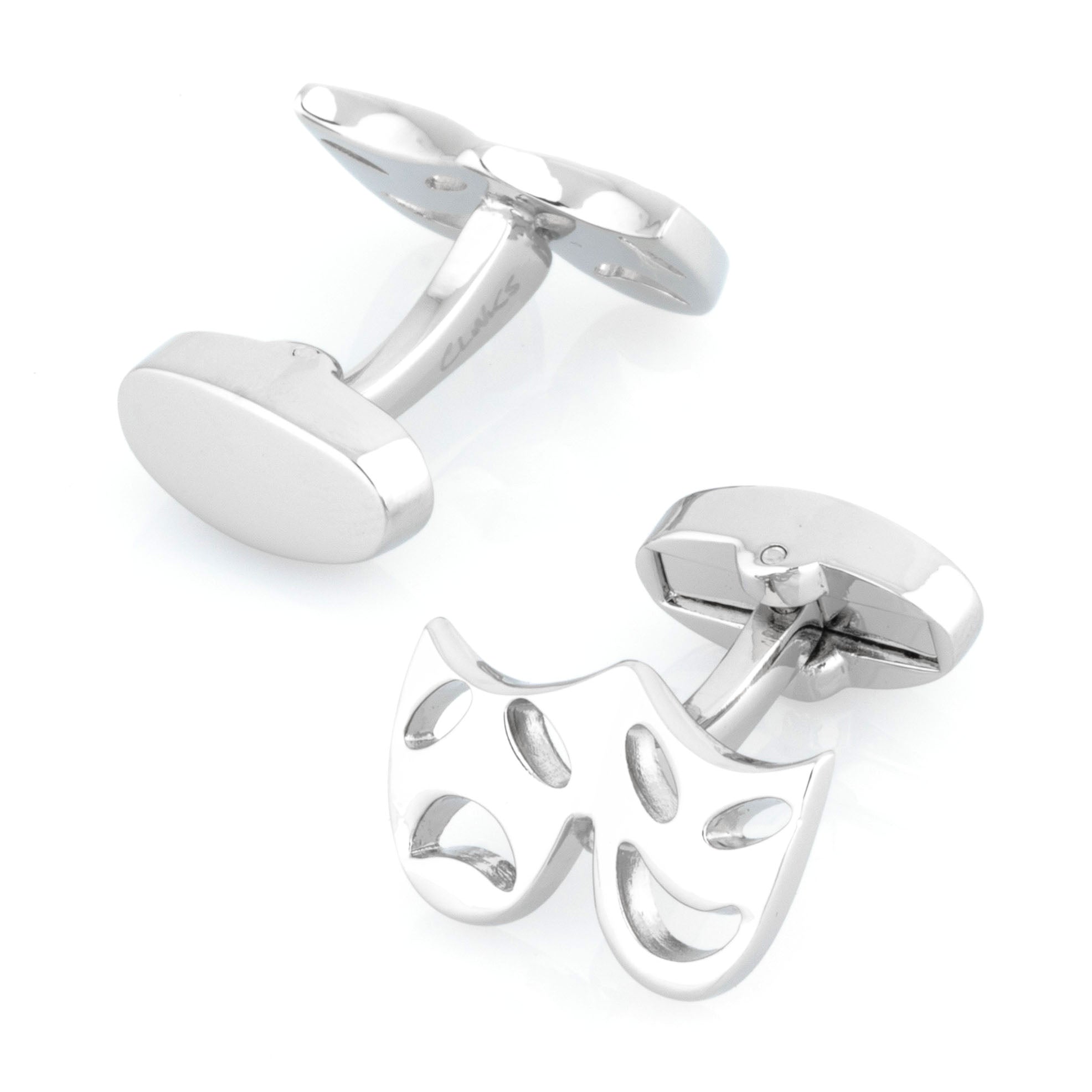 Silver Mask Cufflinks
