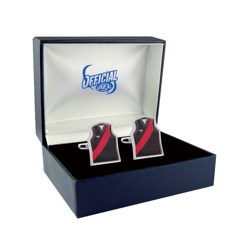 Essendon Bombers Guernsey Cufflinks Novelty Cufflinks AFL Default 