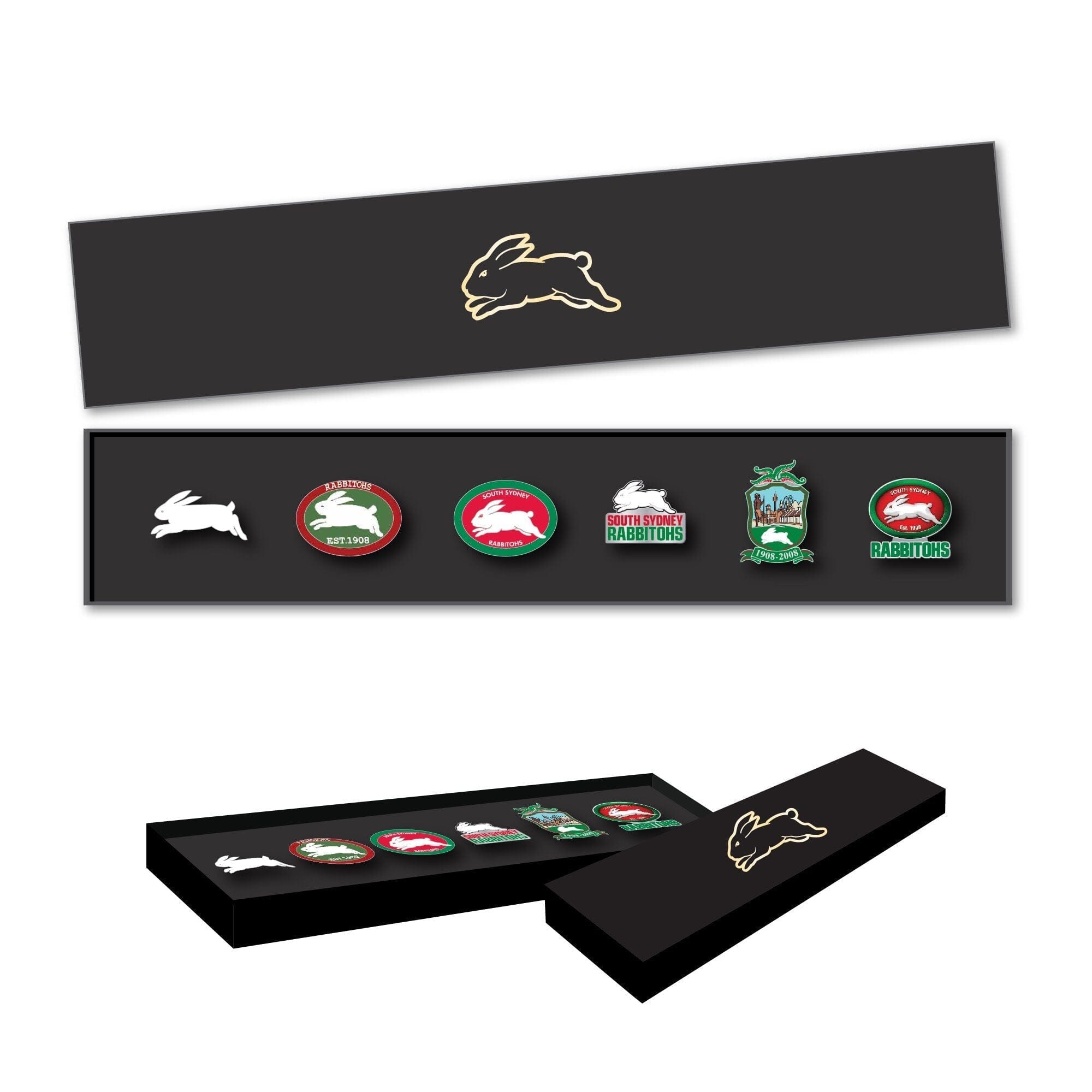 South Sydney Rabbitohs Logo NRL Pin Set Lapel Pin Clinks 