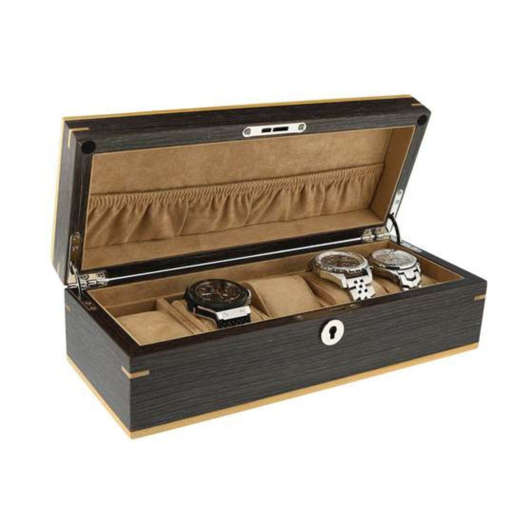 Ginko Wooden Watch Box for 5 Watches Watch Boxes Clinks 