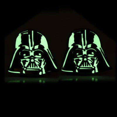 Glow Darth Vader Helmet Star War Cufflinks