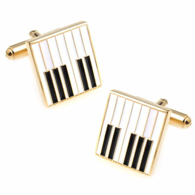 Gold Piano Key Cufflinks