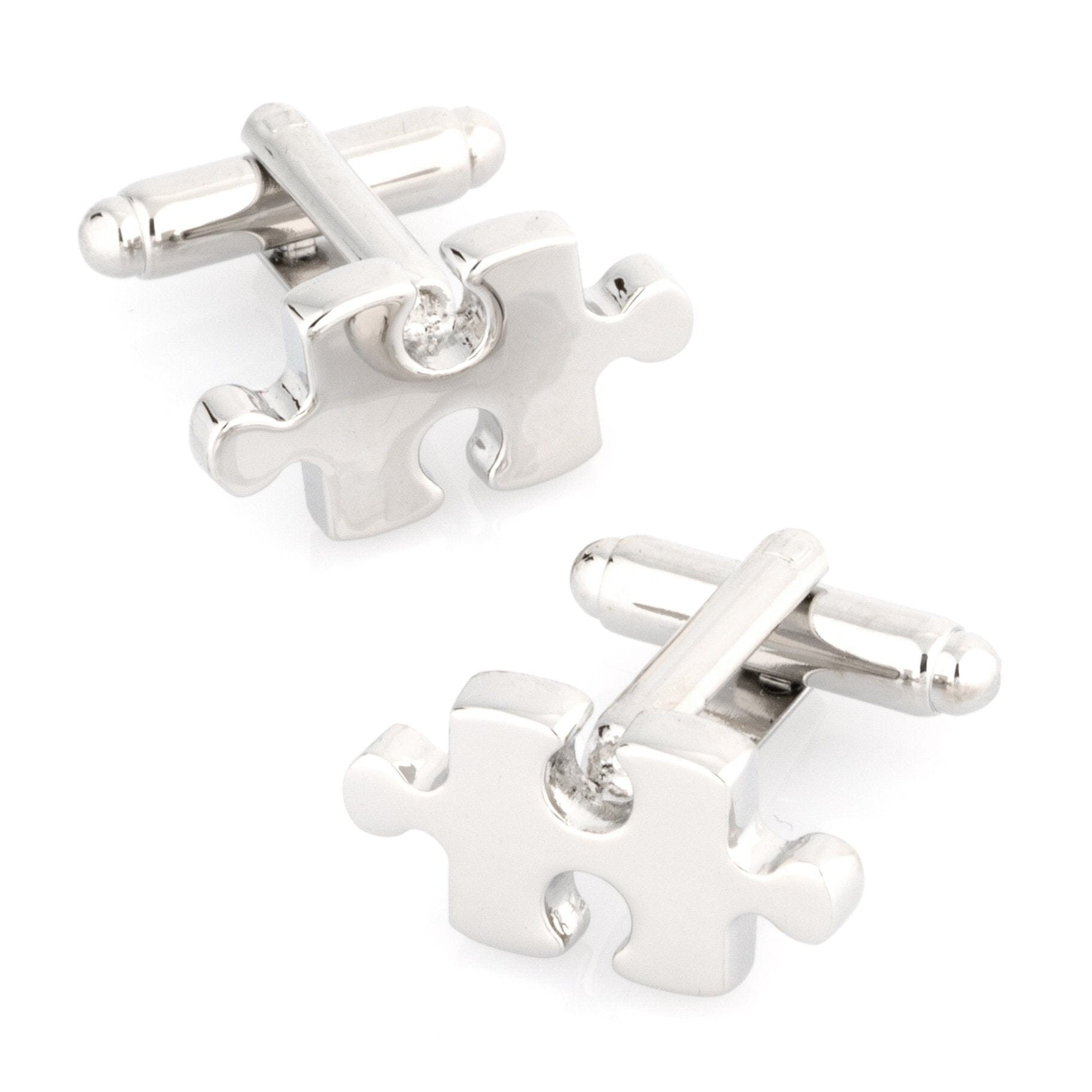 Silver "Puzzle" Jigsaw Cufflinks Novelty Cufflinks Clinks Australia Silver "Puzzle" Jigsaw Cufflinks 