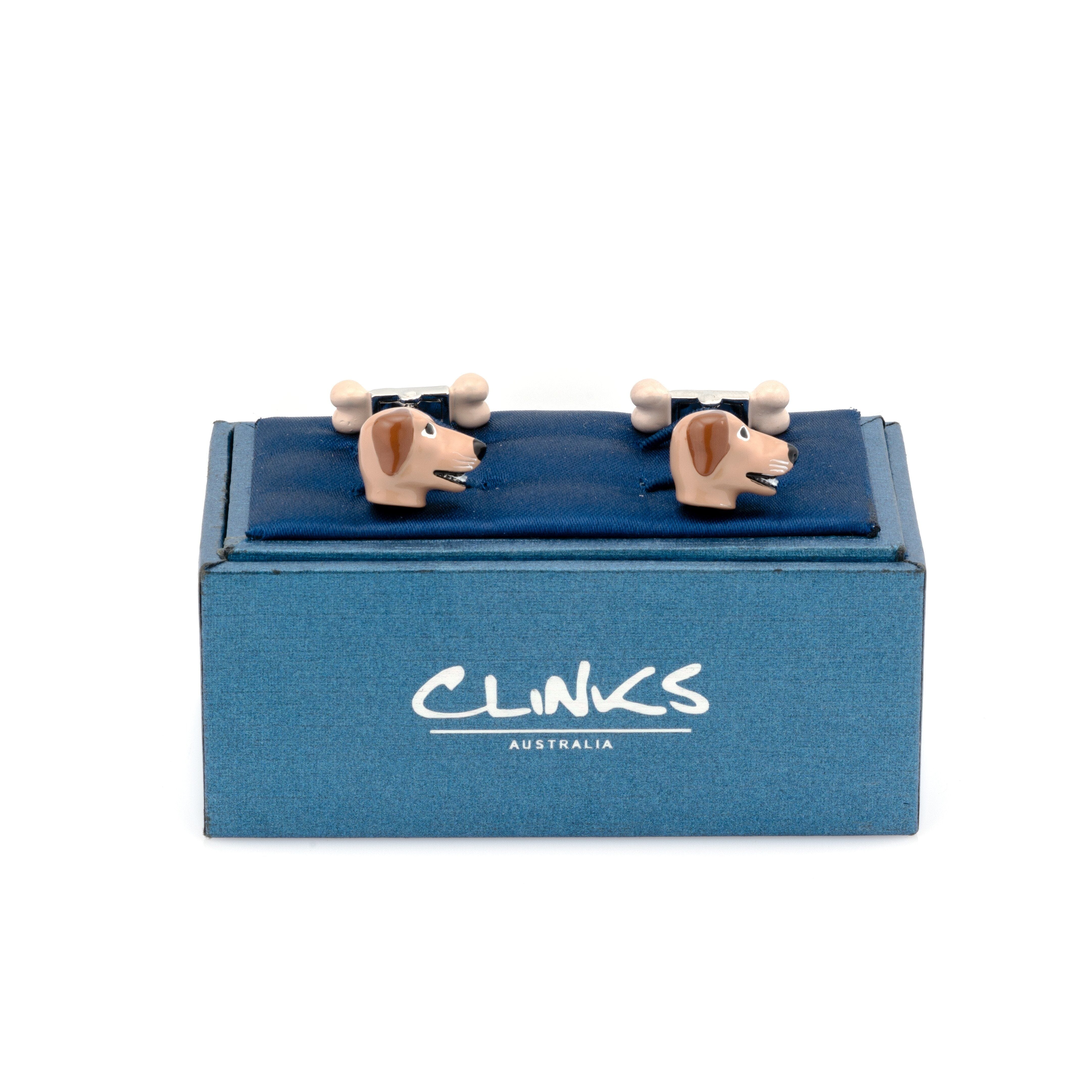 Dog and Bone Cufflinks Novelty Cufflinks Clinks Australia 
