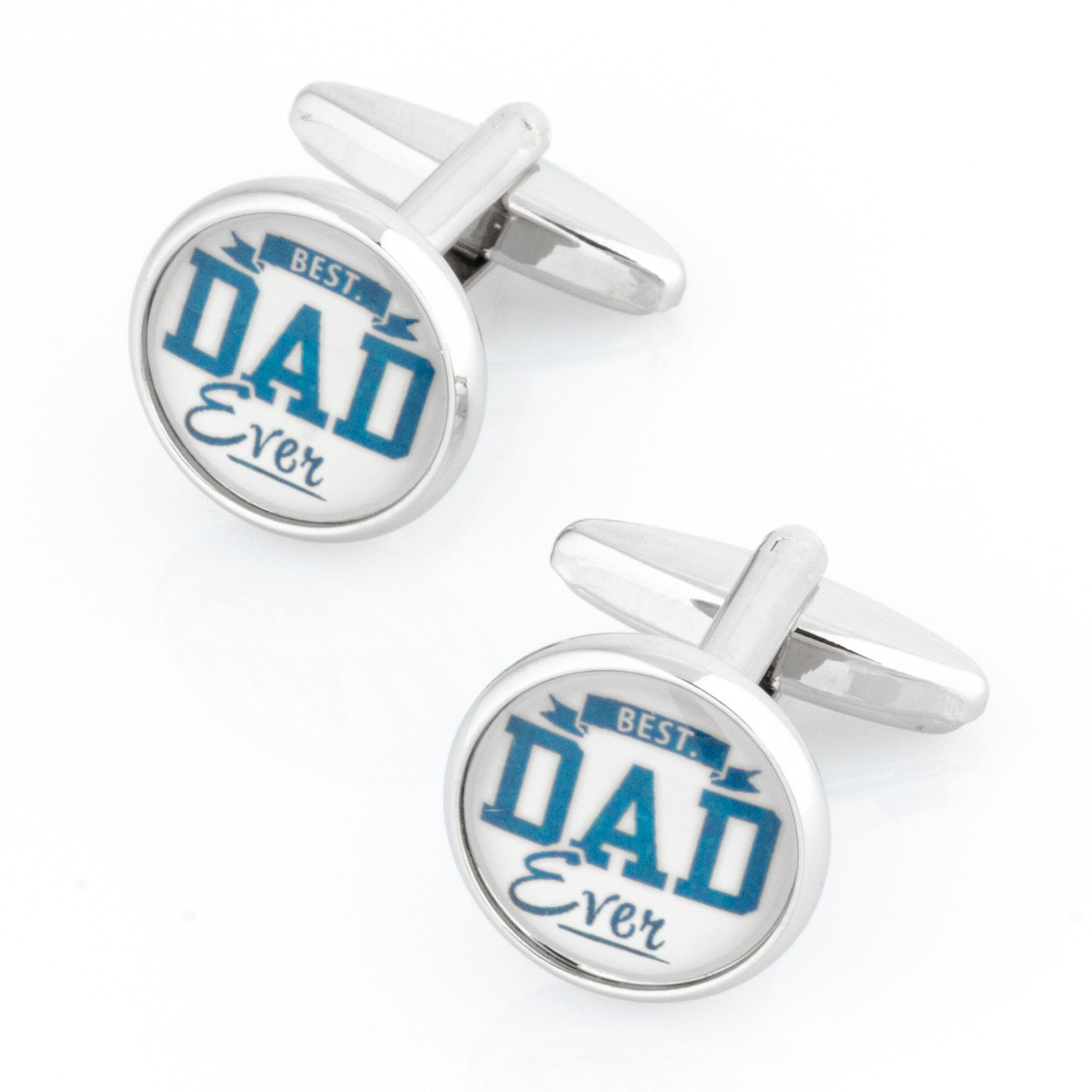 Best Dad Ever Round Cufflinks Novelty Cufflinks Clinks Australia 