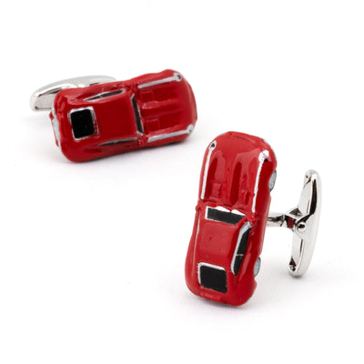 Red Jaguar Style E Type Car Cufflinks