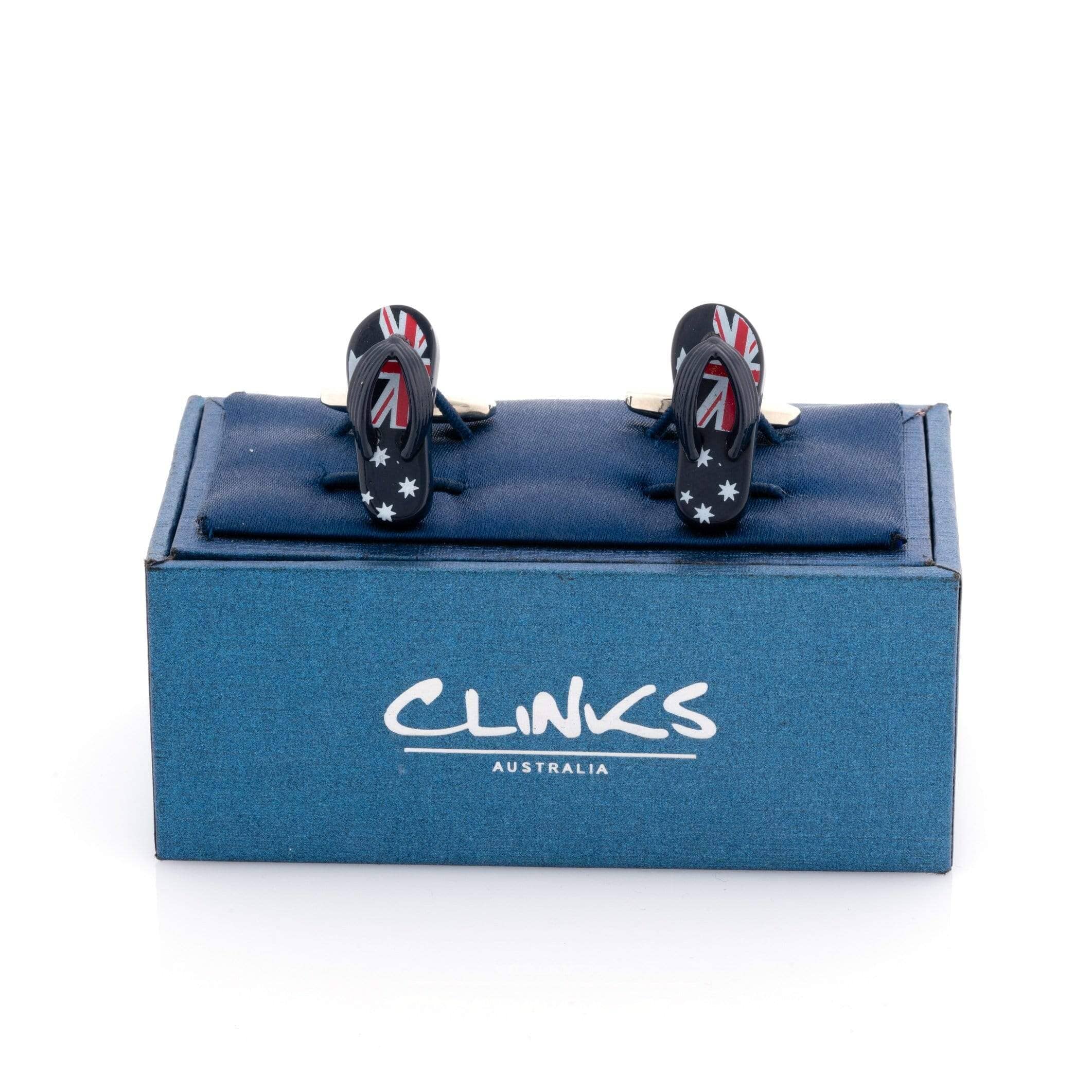 Australian Flag "Aussie" Thong Cufflinks Novelty Cufflinks Clinks Australia 