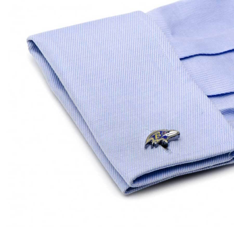 Baltimore Ravens Head Cufflinks Novelty Cufflinks NFL 