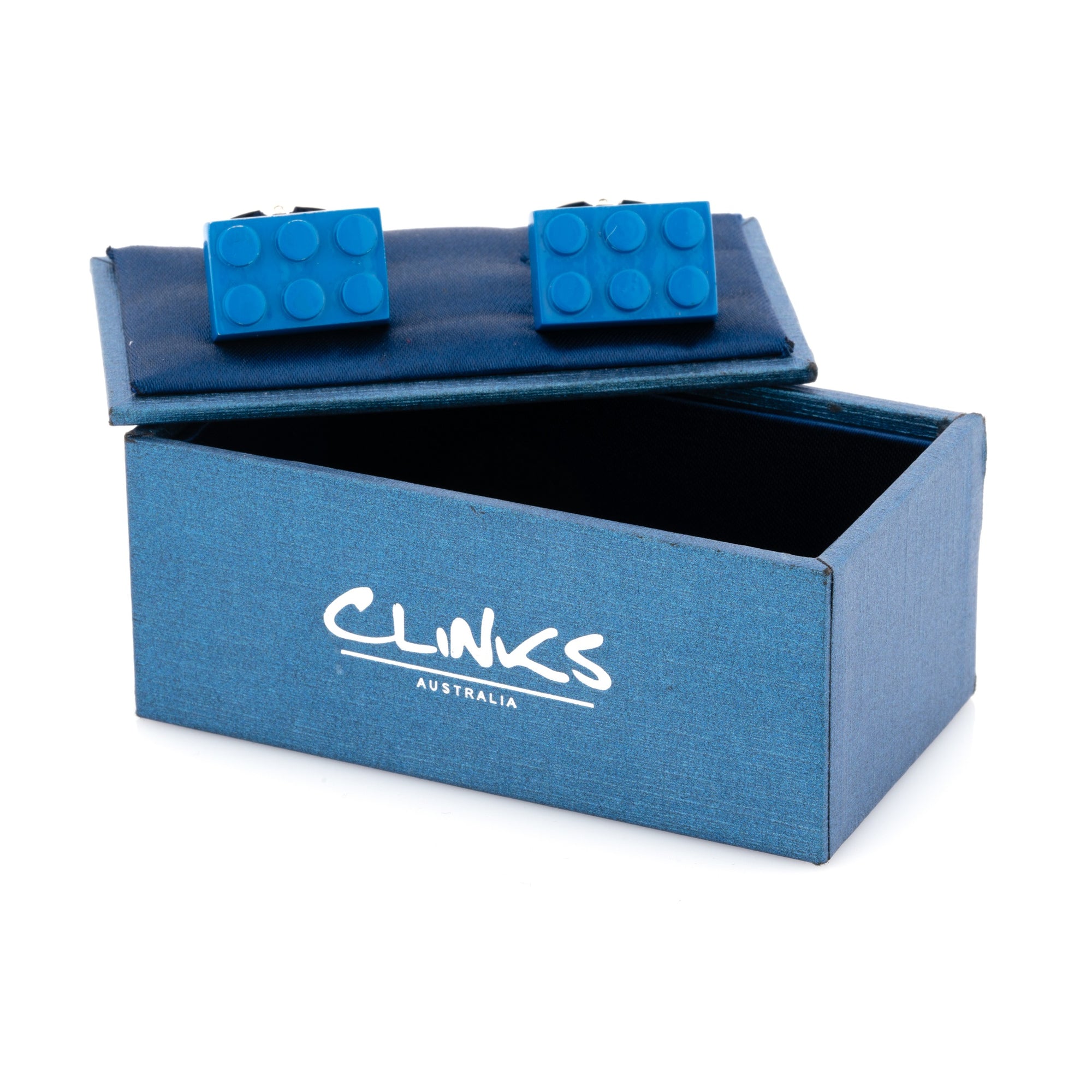 Blue Building Block Cufflinks