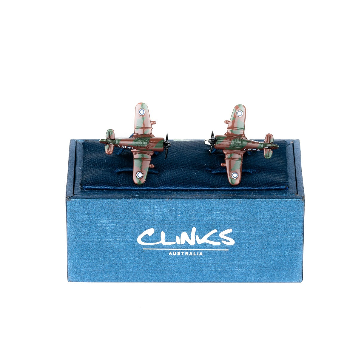 CAC Boomerang Fighter Airplane Cufflinks Camouflage