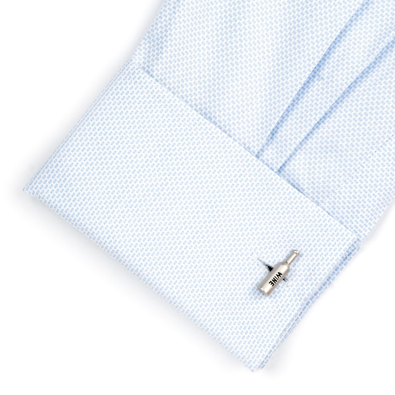 Silver Wine Bottle Cufflinks