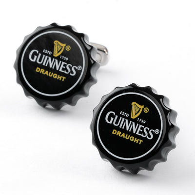 Black Guinness Beer Cap Cufflinks