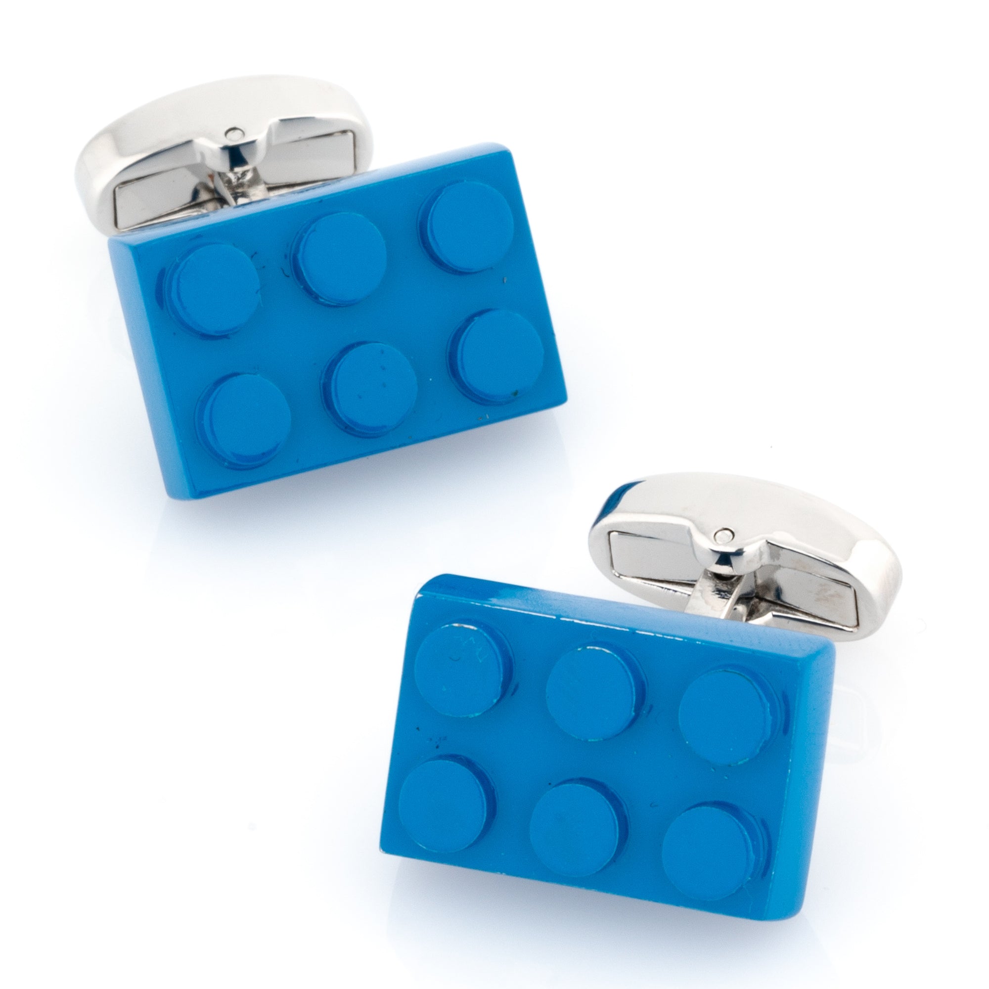 Blue Building Block Cufflinks