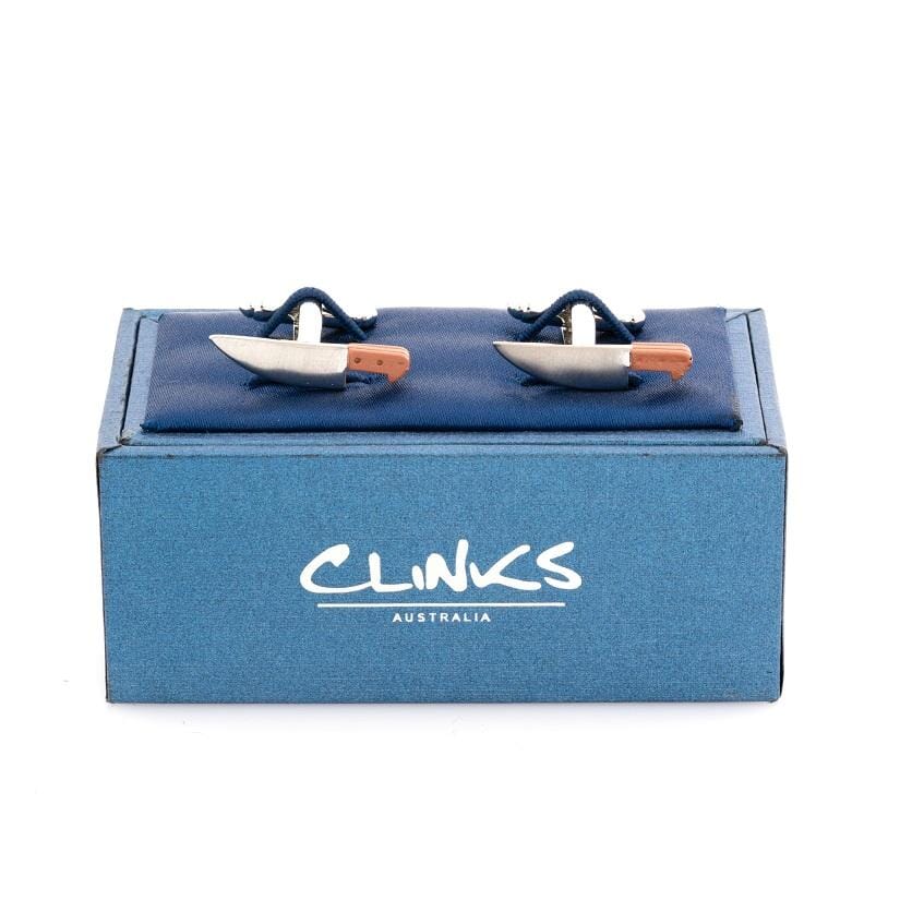 Chef / Butcher Knife Cufflinks Novelty Cufflinks Clinks Australia 