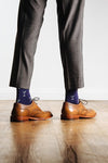 Straight Up & Dirty Sock, Socks, Alynn Socks, Navy Blue, Carded Cotton, Nylon, Spandex, SK1022, Men's Socks, Socks for Men, Clinks Australia