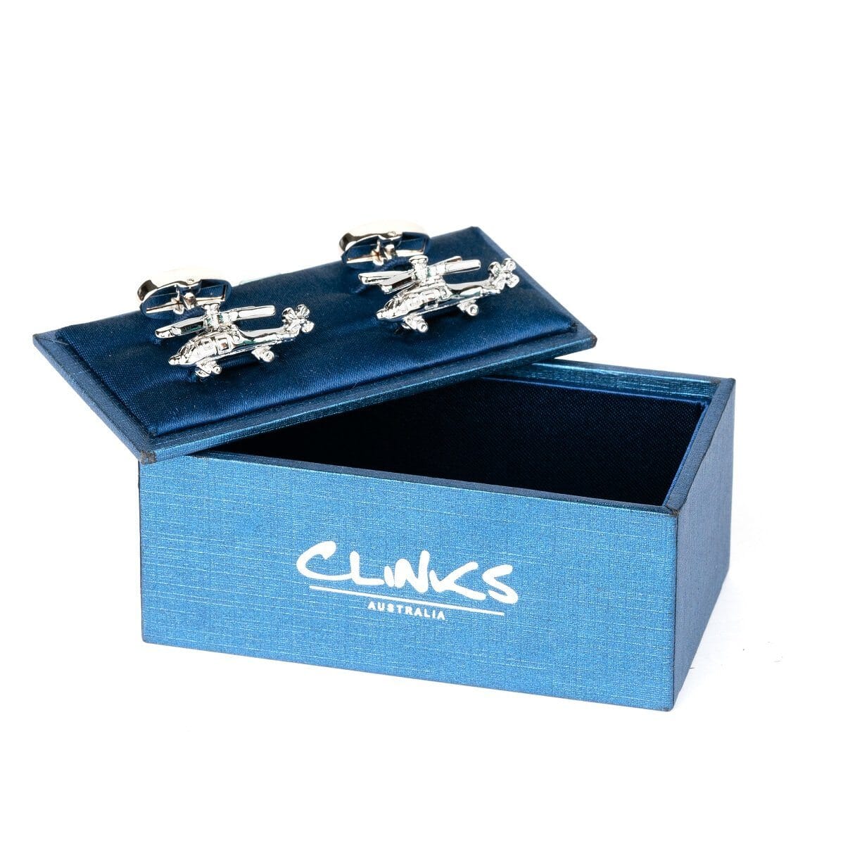 Silver Helicopter Cufflinks Novelty Cufflinks Clinks Australia 