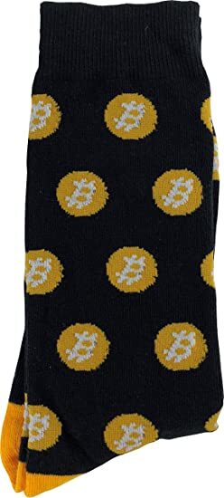 Bitcoin Sock in Black