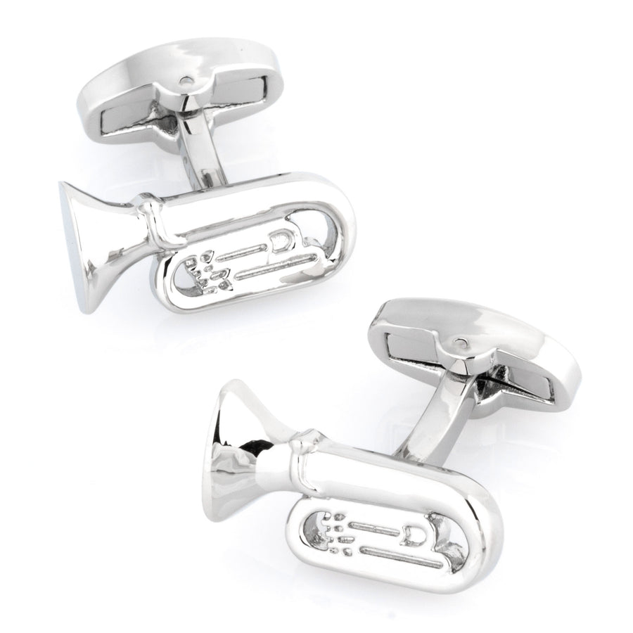 Tuba Cufflinks Silver