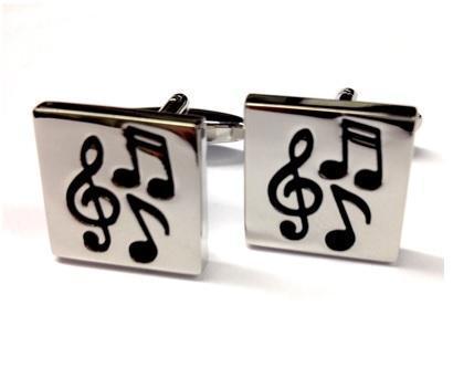 Rectangular Musical Cufflinks