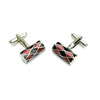 Harlequin Cannister Red Cufflinks