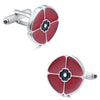 Red Poppy Remembrance Cufflinks
