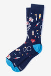 Doctor Medical Navy Blue Mens Sock, Doctor Medical Socks, Socks, Navy Blue, SK1052, Men's Socks, Socks for Men, Clinks Australia