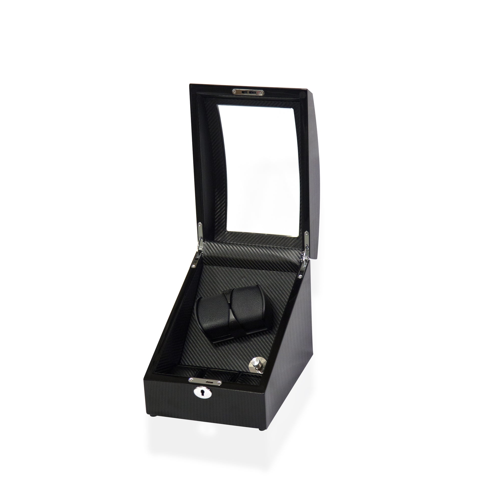 Black Watch Winder Box, 2 + 3 Watch Winder Box, Cuffed Watch Watch Winder, Clinks Australia Watch Winder Box, Black Watch Winder Box on Cuffed, Australia Watch Winder Box, Watch Winder Storage Box, Watch Winder Display Box, Watch Winder Box for 2 + 3, Watch Winder Box, Black, CW0207, Clinks Australia,