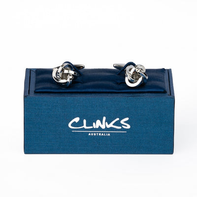 Silver Square Knot Cufflinks