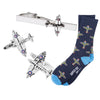 Spitfire Gift Set, Socks Gift Set, Gift Sets, Socks, Cufflinks, Tie Bars, Location: SK2023+CL6830+TC3570, GS1004, Clinks Australia