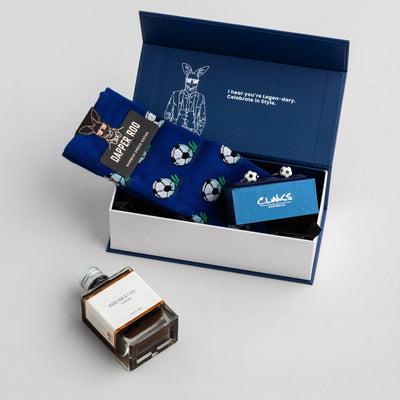 Soccer Cocktail Gift Set, Soccer Gift Set, Socks Gift Sets, Socks, Cufflinks, Location: SK2032+CL4282, GS3001, Clinks Australia