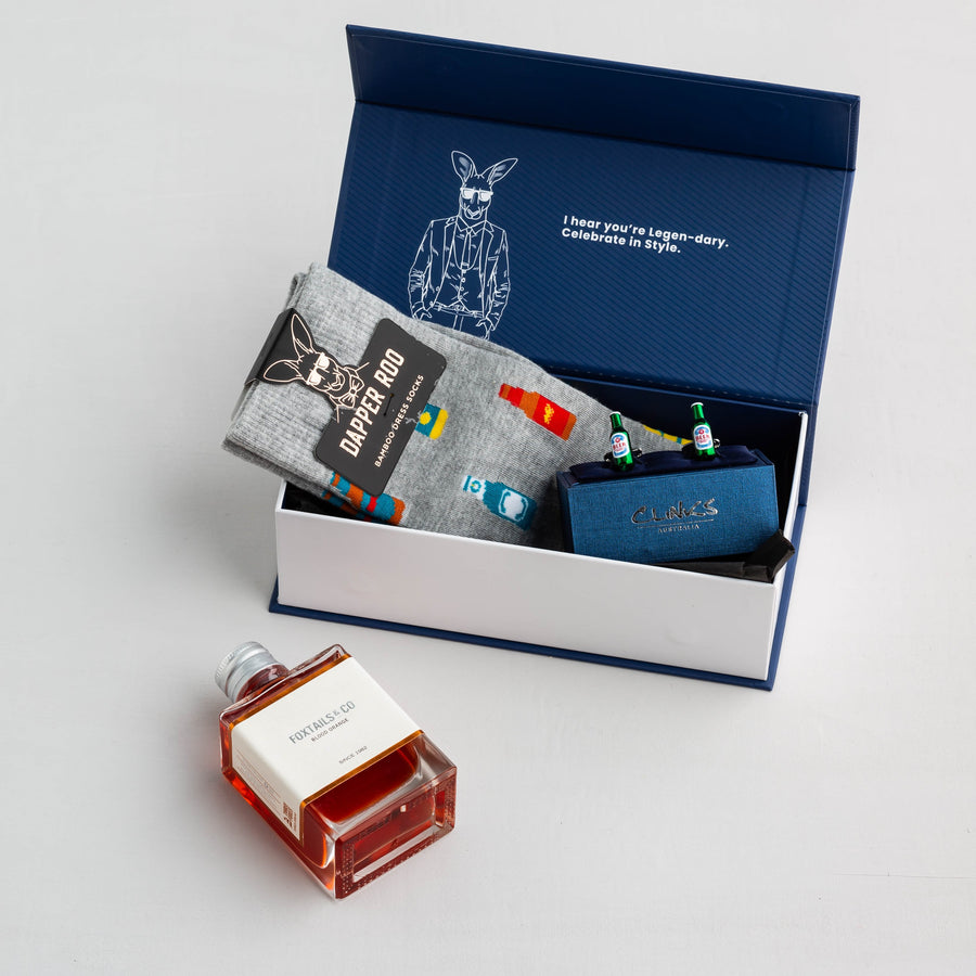 Beer Cocktail Gift Set, Gift Sets, Location: SK2031+CL6032, GS3002, Socks, Cufflinks, Clinks Australia