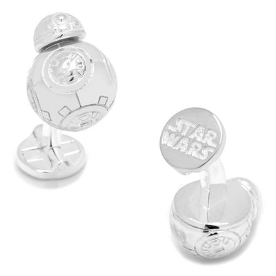 Sterling Silver 3D BB-8 Star Wars Cufflinks