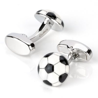 Black & White Soccer Ball Cufflinks