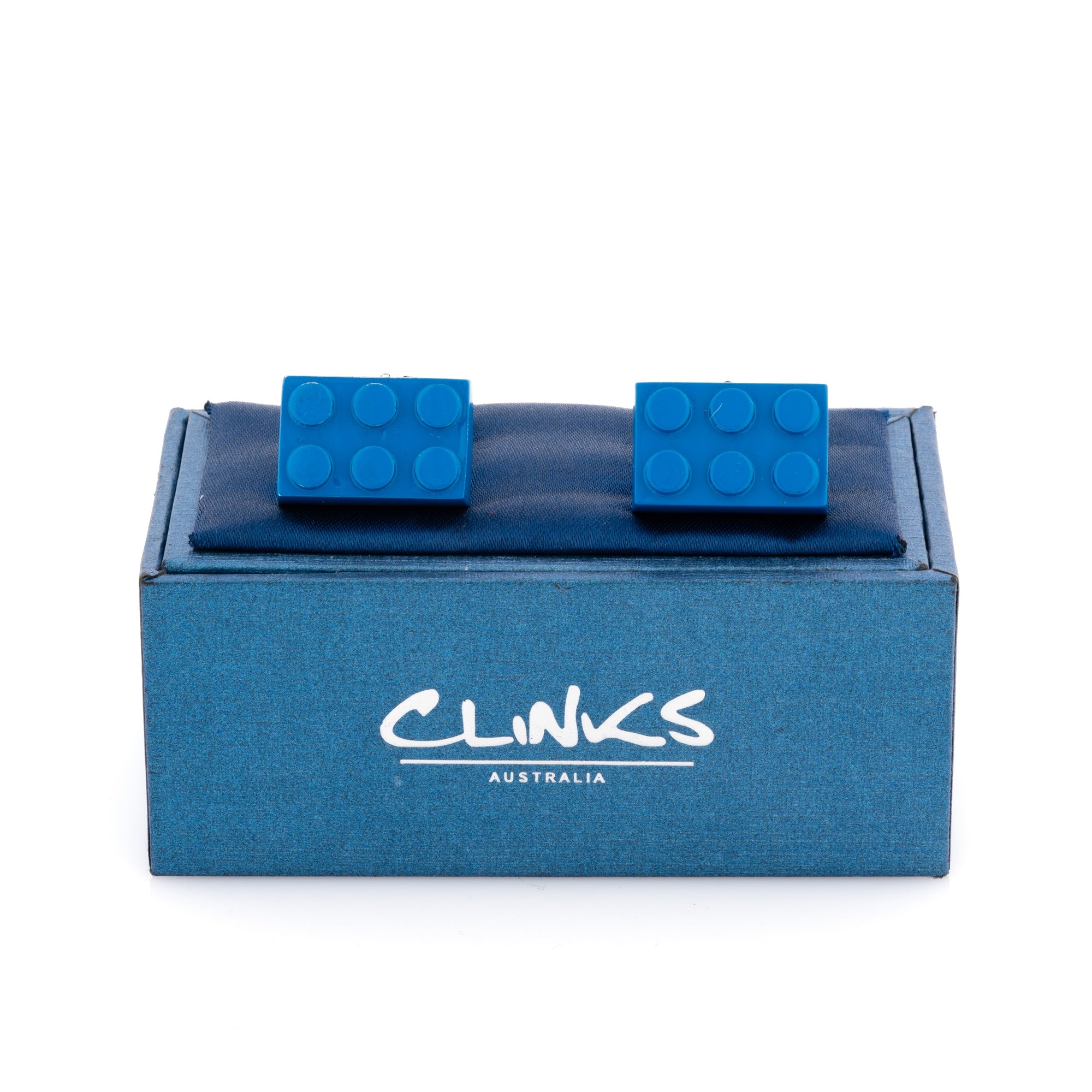 Blue Building Block Cufflinks
