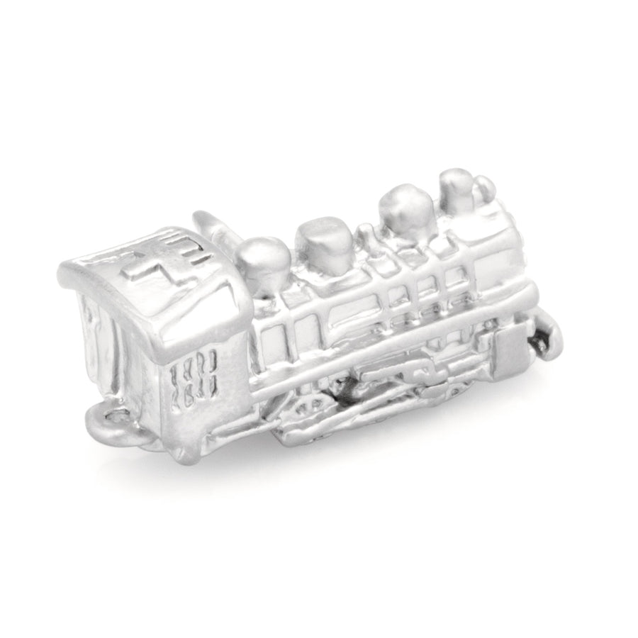 Train Lapel Pin - Silver