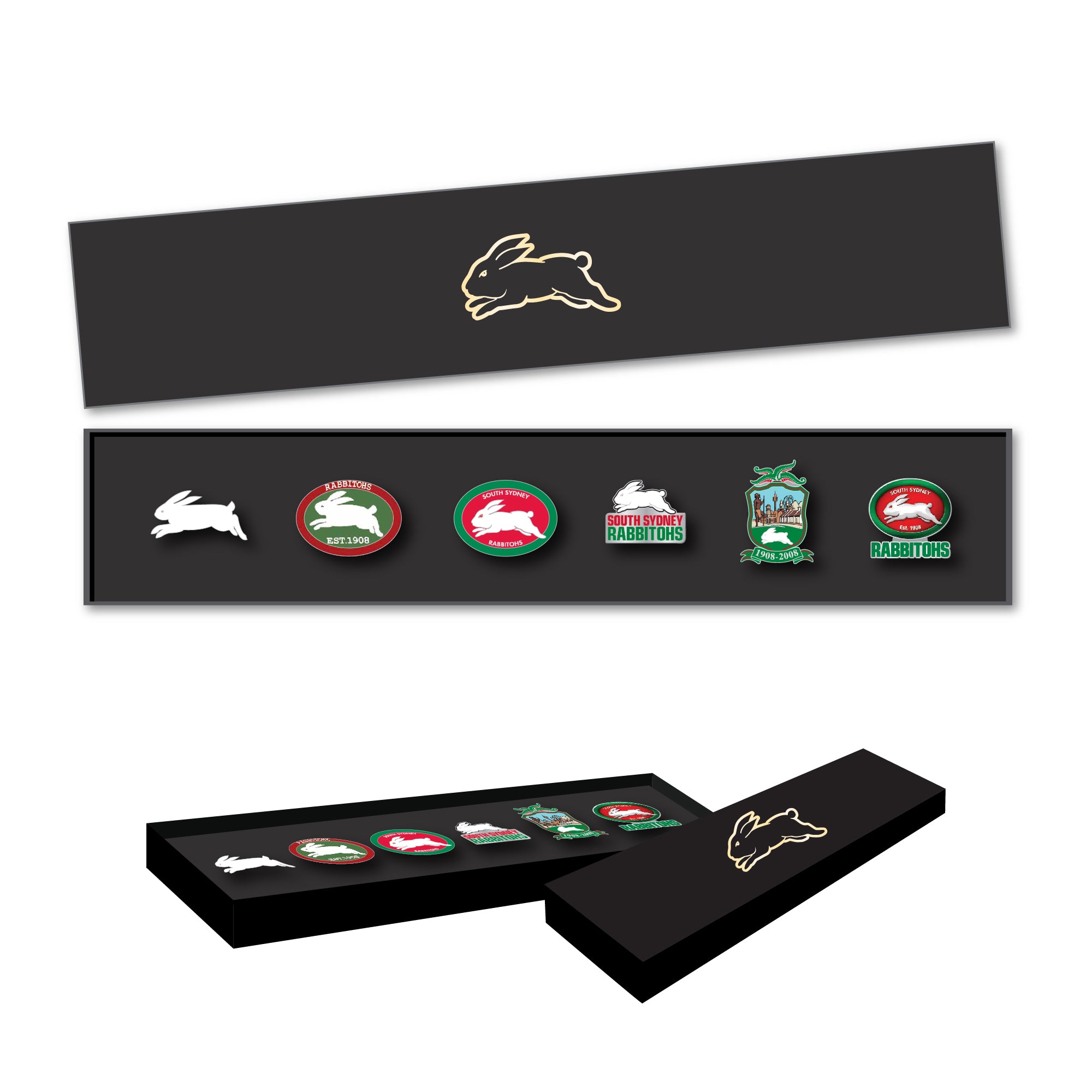 South Sydney Rabbitohs Logo NRL Pin Set