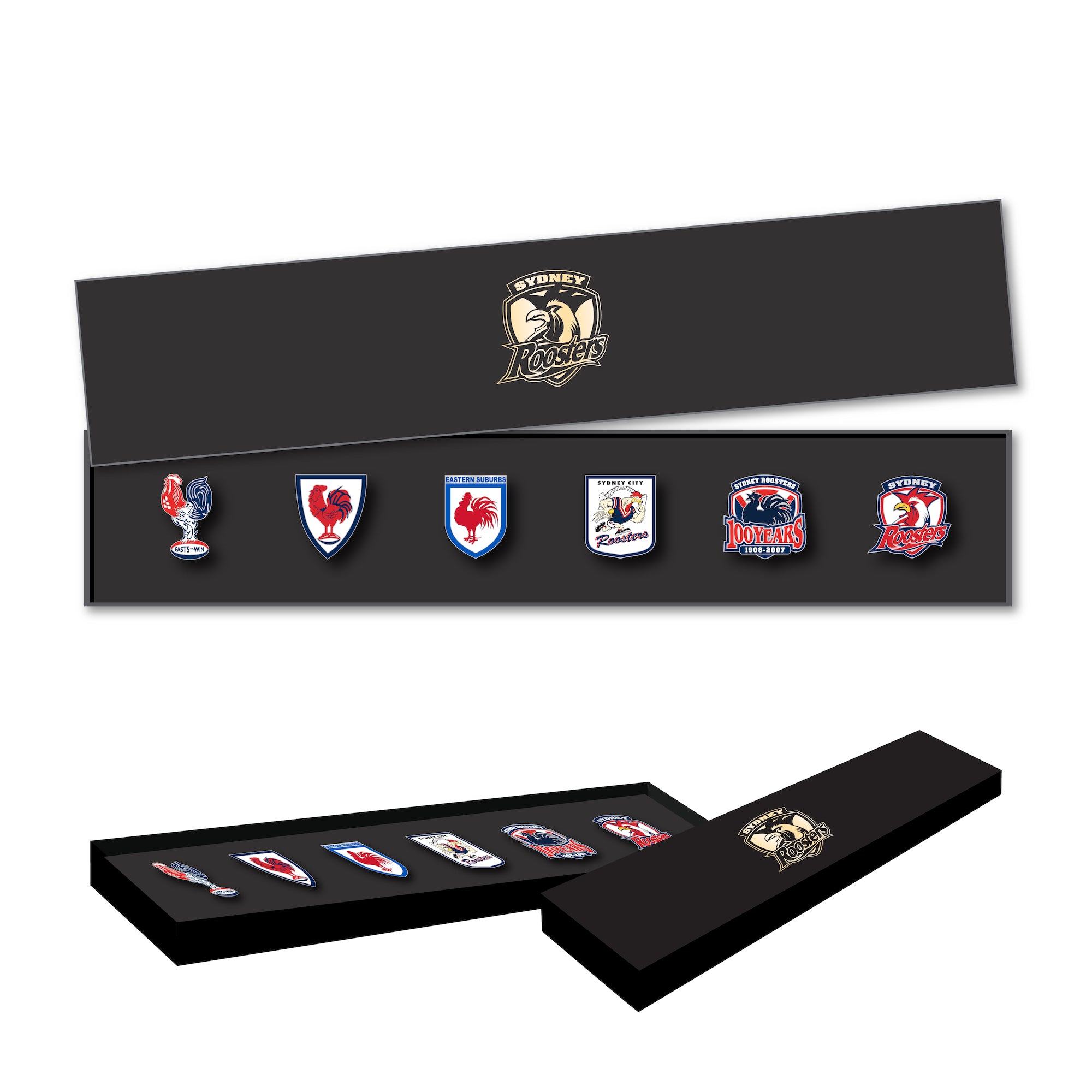 Sydney Roosters Logo NRL Pin Set