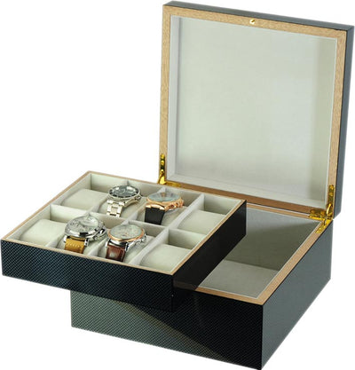 Carbon Fibre Watch Box for 8 Watches