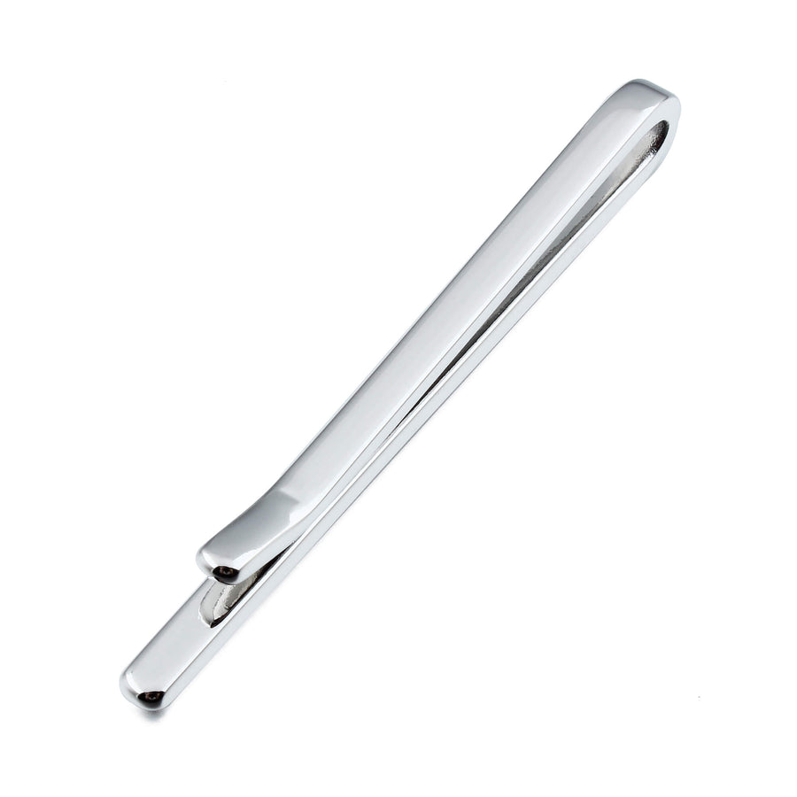 Thin Silver Tie Bar