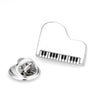 Silver Piano Lapel Pin