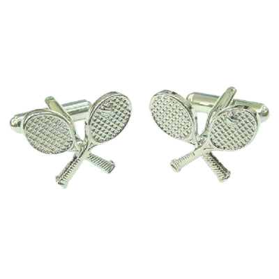 Crossed Tennis Racquet Cufflinks