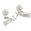 Golf Bag and Ball Cufflinks (with chain)