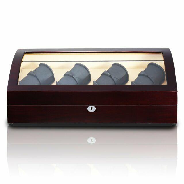 Mahogany Watch Winder Box, 8 + 8 Watch Winder Box, Cuffed Watch Watch Winder, Clinks Australia Watch Winder Box, Mahogany Watch Winder Box on Cuffed, Australia Watch Winder Box, Watch Winder Storage Box, Watch Winder Display Box, Watch Winder Box for 8 + 8, Watch Winder Box, Mahogany, CW0802, Clinks Australia
