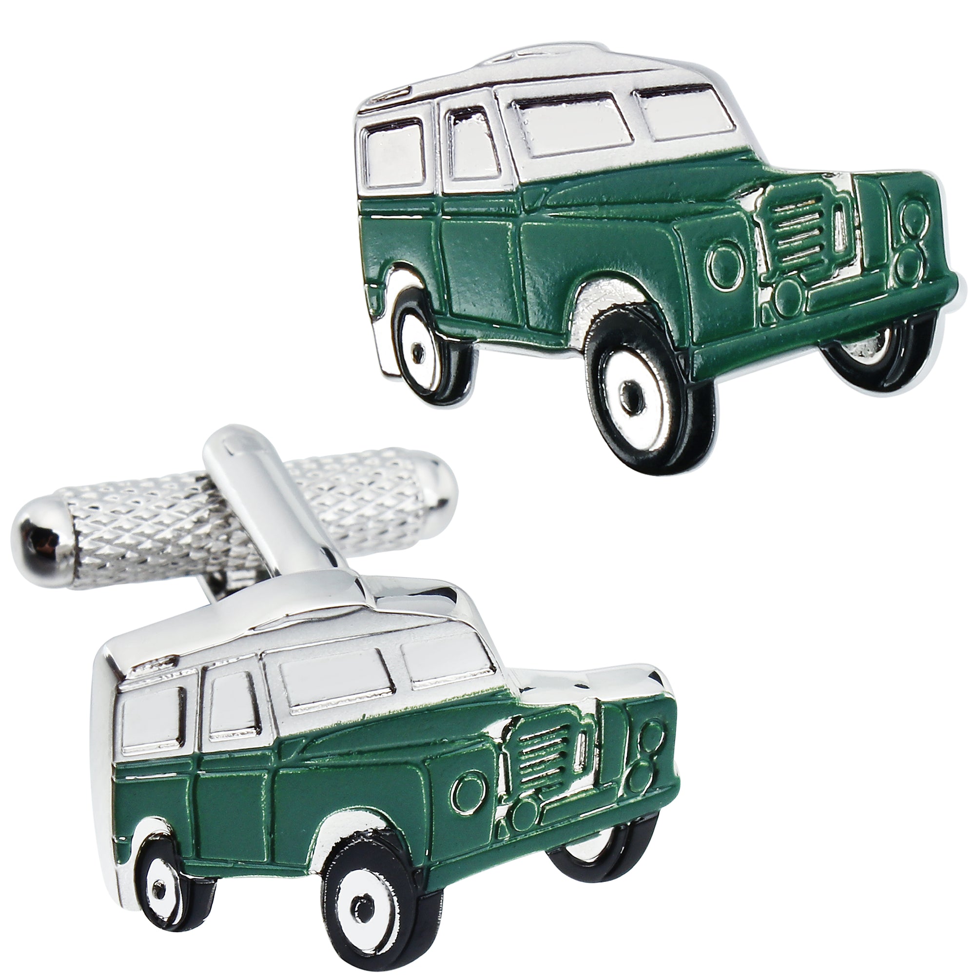 Dark Green Jeep Cufflinks